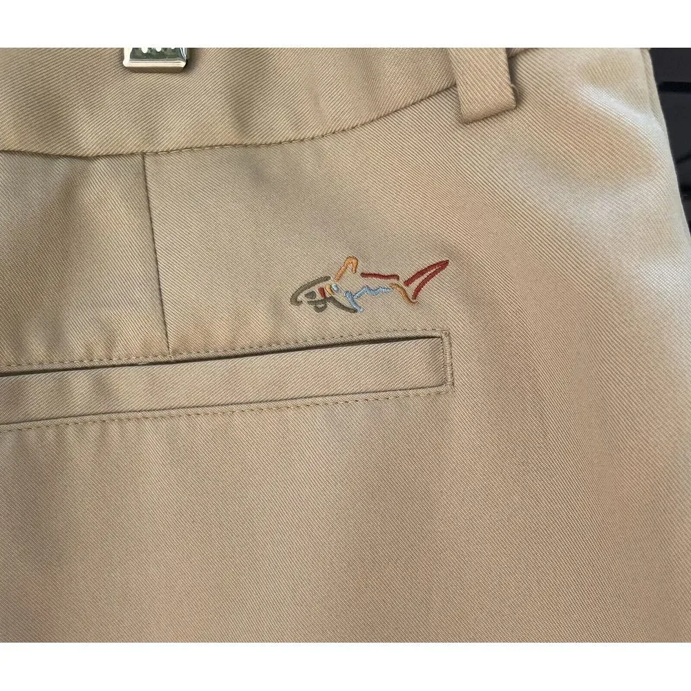 Greg Norman For Tasso Elba‎ Men's Golf Shorts Dark Khaki Size 40